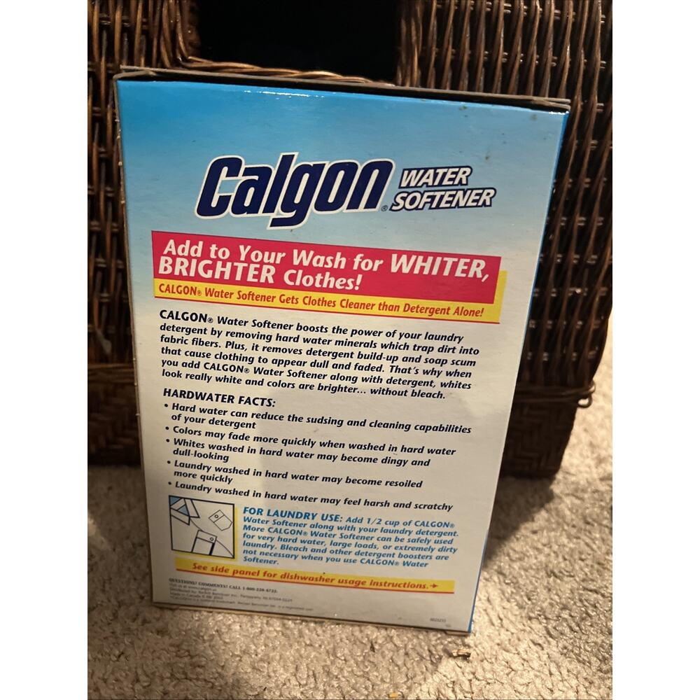 Vintage Calgon Water Softener Powder 2 LB (40 Oz) Discontinued Open Box - Picture 3 of 5